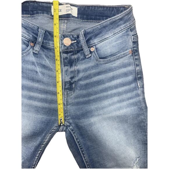 BKE Jeans Womens 24 X 31.5 Payton Mid Rise Universal Fit Flare Light Distressed - Picture 8 of 9